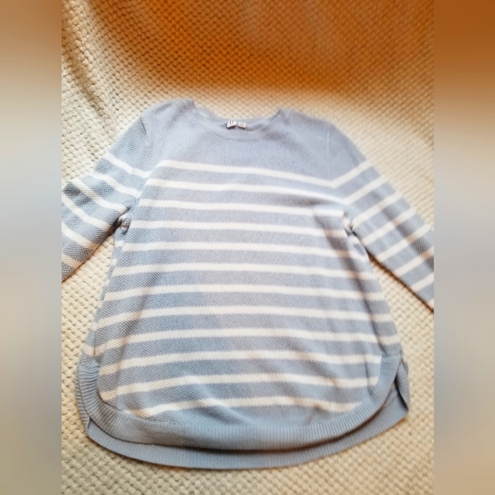Oversized Blue Striped Sweater